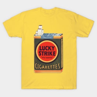 Vintage Lucky Strike Cigarette Packet T-Shirt